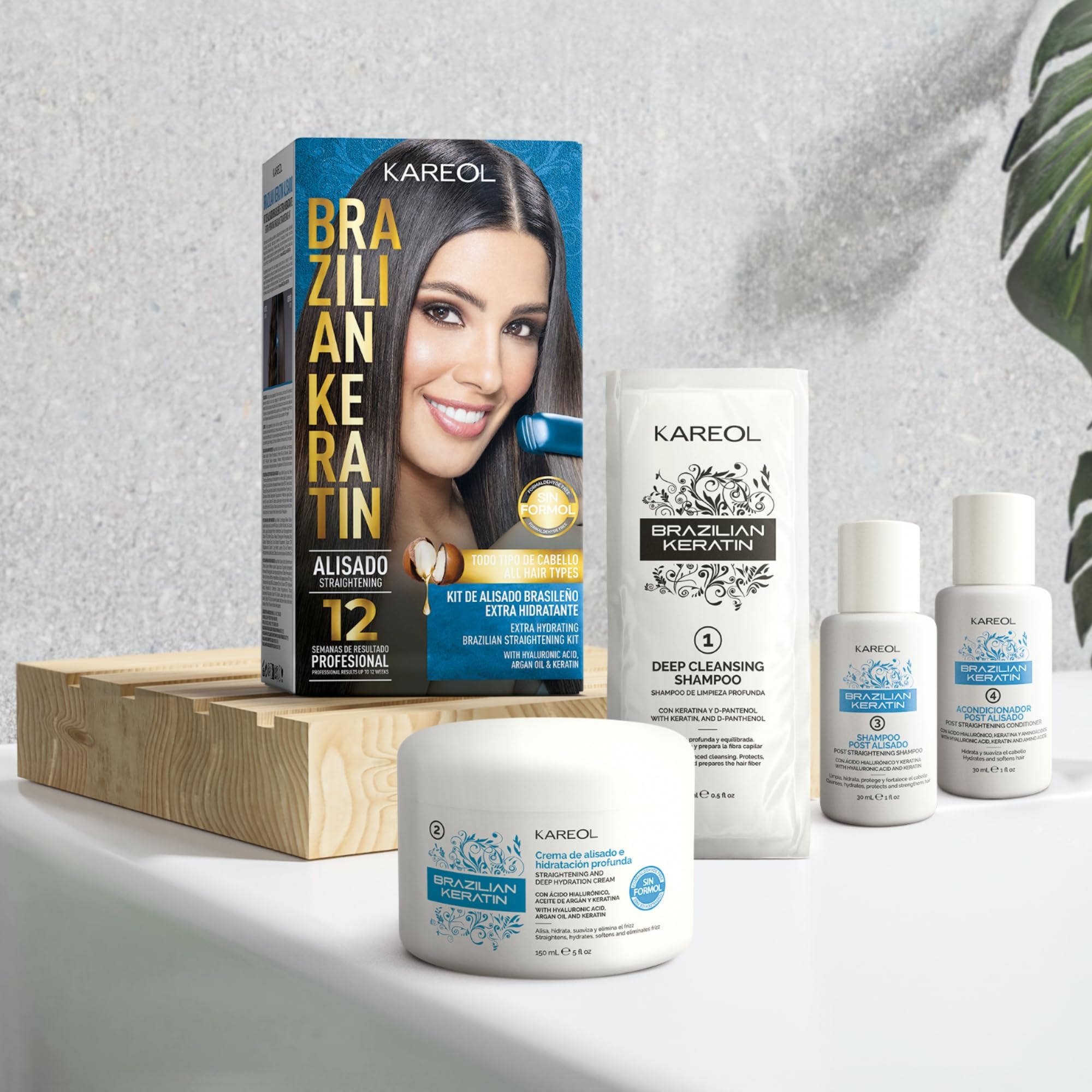 Kareol Extra Hydrating Brazilian Keratin Hair Treatment Kit