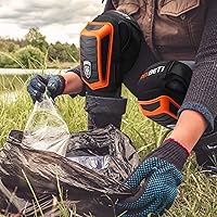 Vista 38 de REXBETI - Rodilleras para trabajo, rodilleras de gel de construcción, resistentes, cómodas y antideslizantes, para limpiar el suelo y el jardín