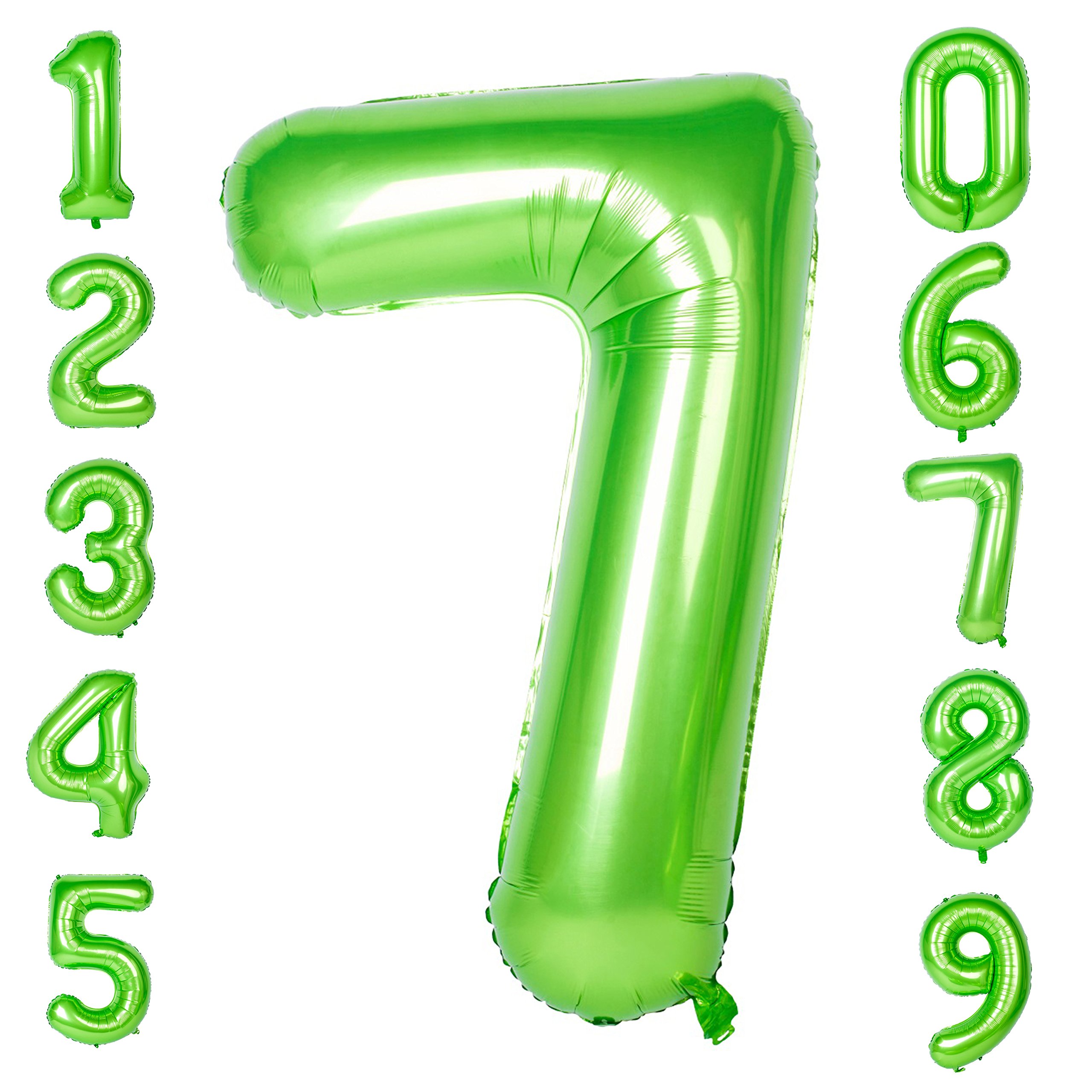 Red 0 balloon 40 Inch Giant Helium Foil Number 0 to 9 Red Balloon Birthday Wedding Party Digital Decorations (Number 0) — view 67