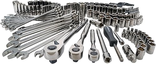 Craftsman Juego de herramientas mecánicas, unidad de 14" y 38" y 12", SAEmétrica, 150 piezas (CMMT12035)