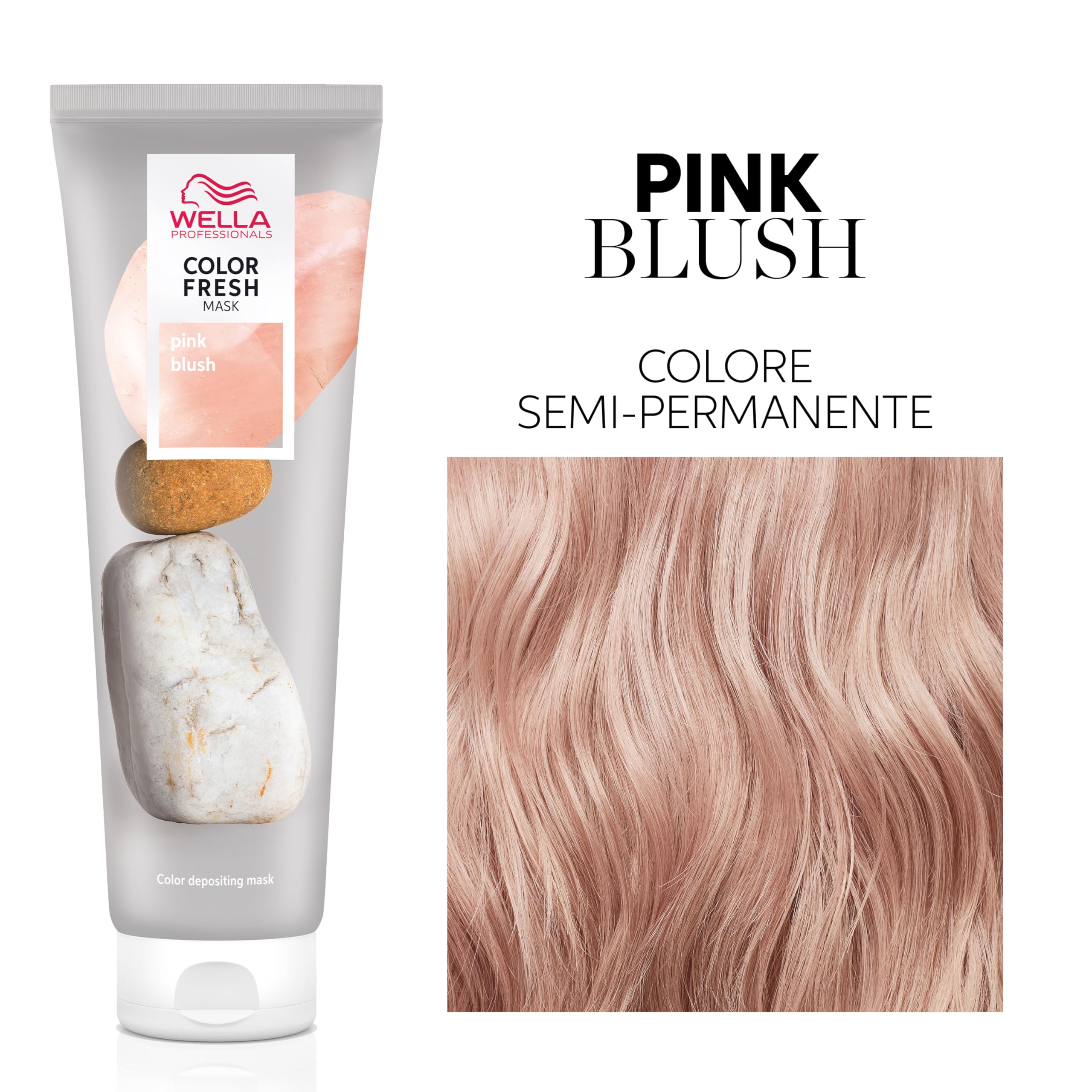Wella Professionals Color Fresh Mask nuances de rose, pêche, rouge, bleu - Masque coloration temporaire, hydratant zéro dommages