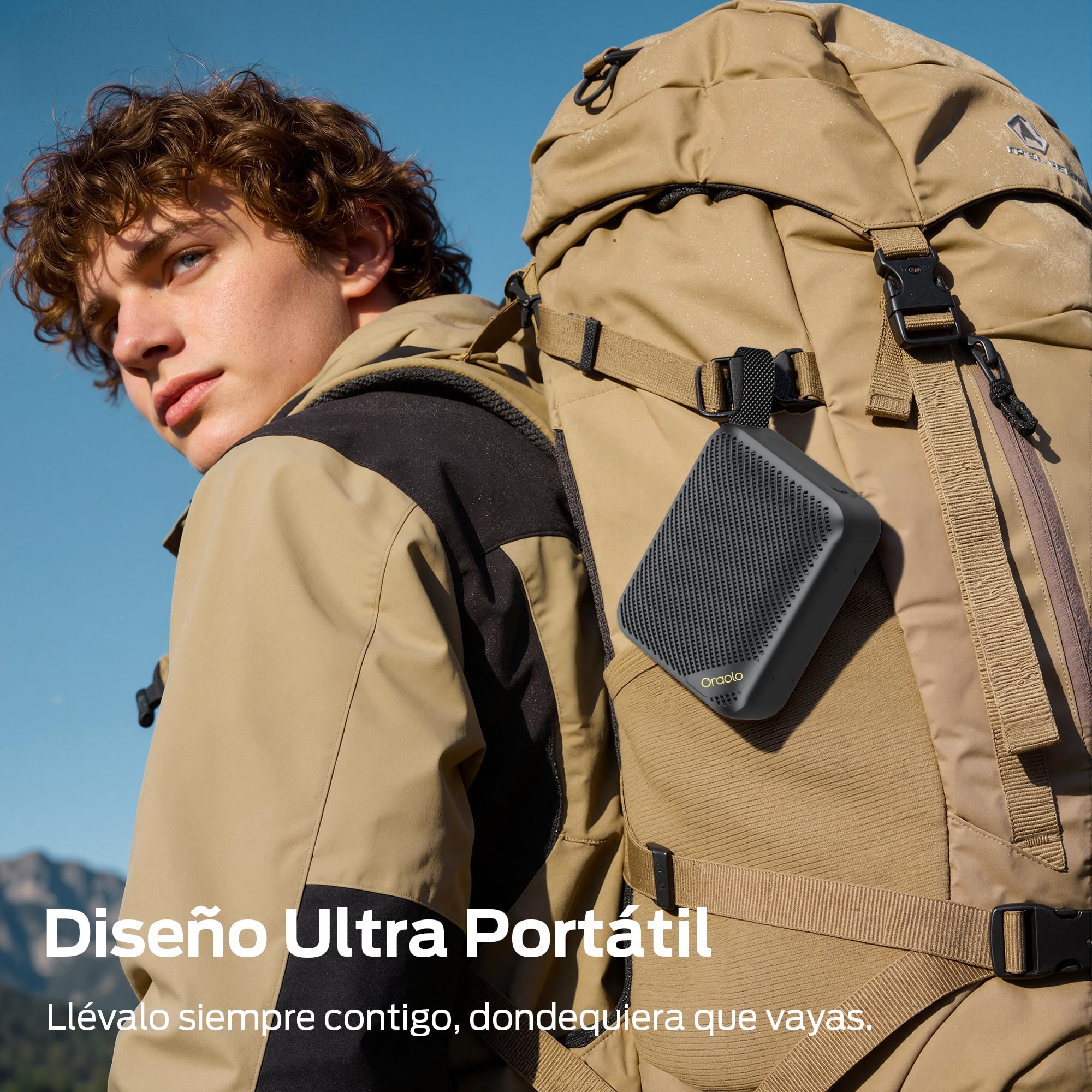 oraolo Altavoz Bluetooth Portátil, Altavoces Bluetooth Inalambrico 5.4, Impermeable IPX7, Parlante Estéreo, Autonomía de 24H, Entrada AUX&TF-Card, Altavoz Inalámbrico Compacto para Camping, Viajes | 20H tiempo de funcionamiento Bluetooth 6.0 IPX7 resisten