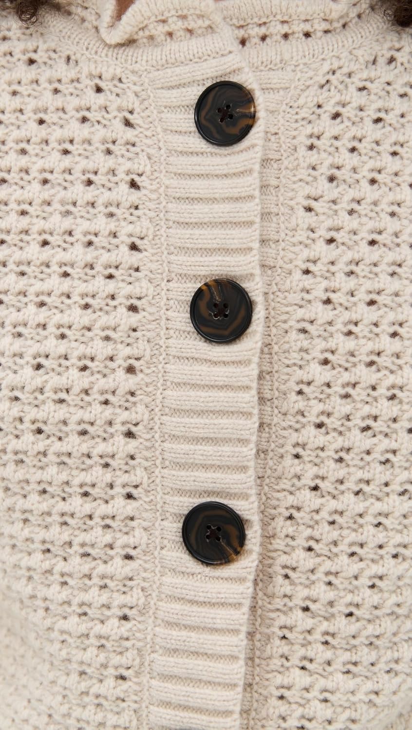 Madewell Women's Scalloped Merino Wool Blend Cardigan - Image 6