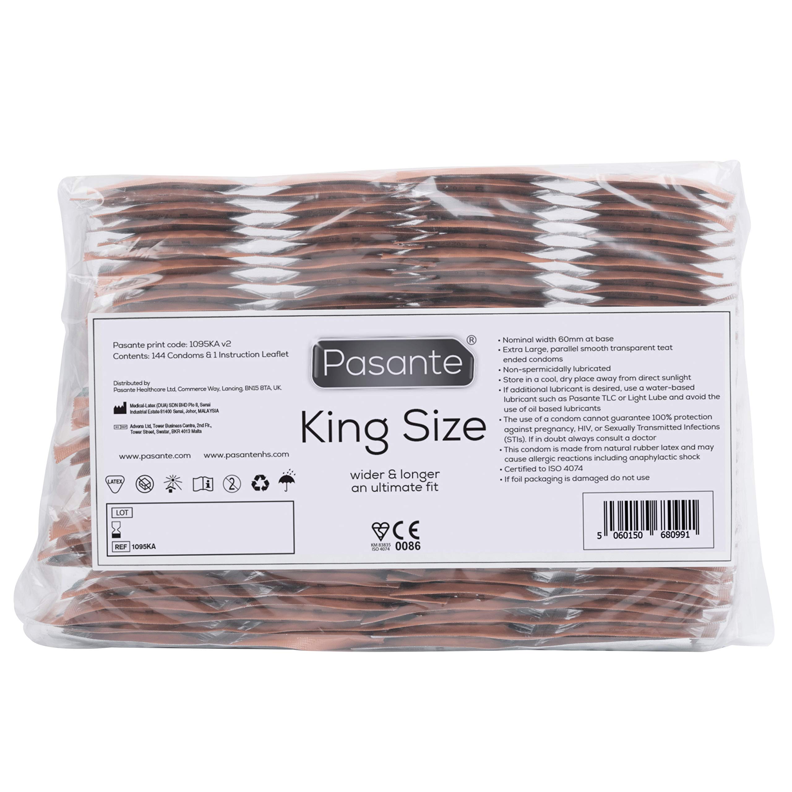 King Size Condoms 144 Pack Ce Kite Mark Keyring