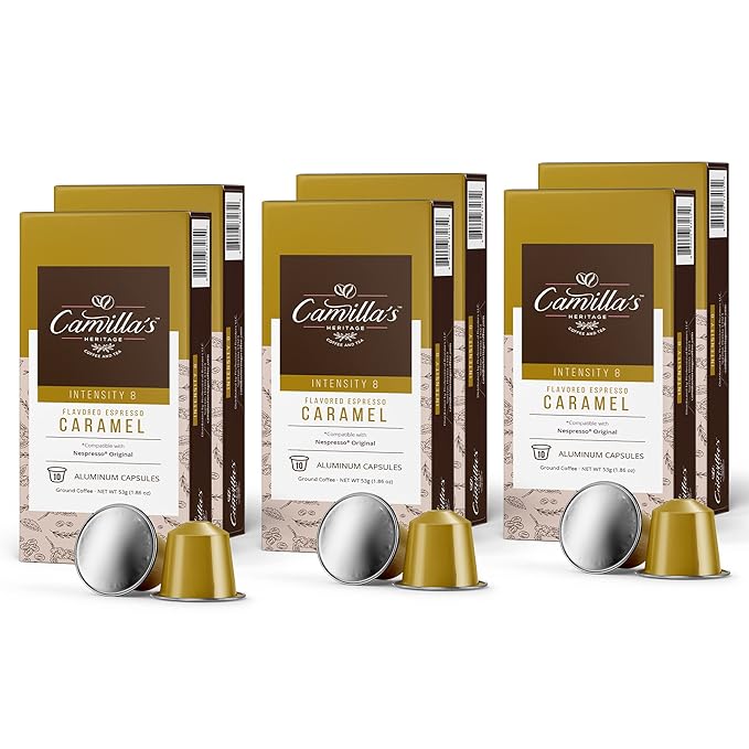 What sets Camilla's apart is our dedication to compatibility. Our pods seamlessly work with Nespresso Original machines, allowing you to enjoy our exceptional coffee without the need for a new machine. Experience the convenience and delectable flavors of Camilla's Heritage Coffee, where finding your perfect cup of medium roast or flavored coffee has never been easier.
