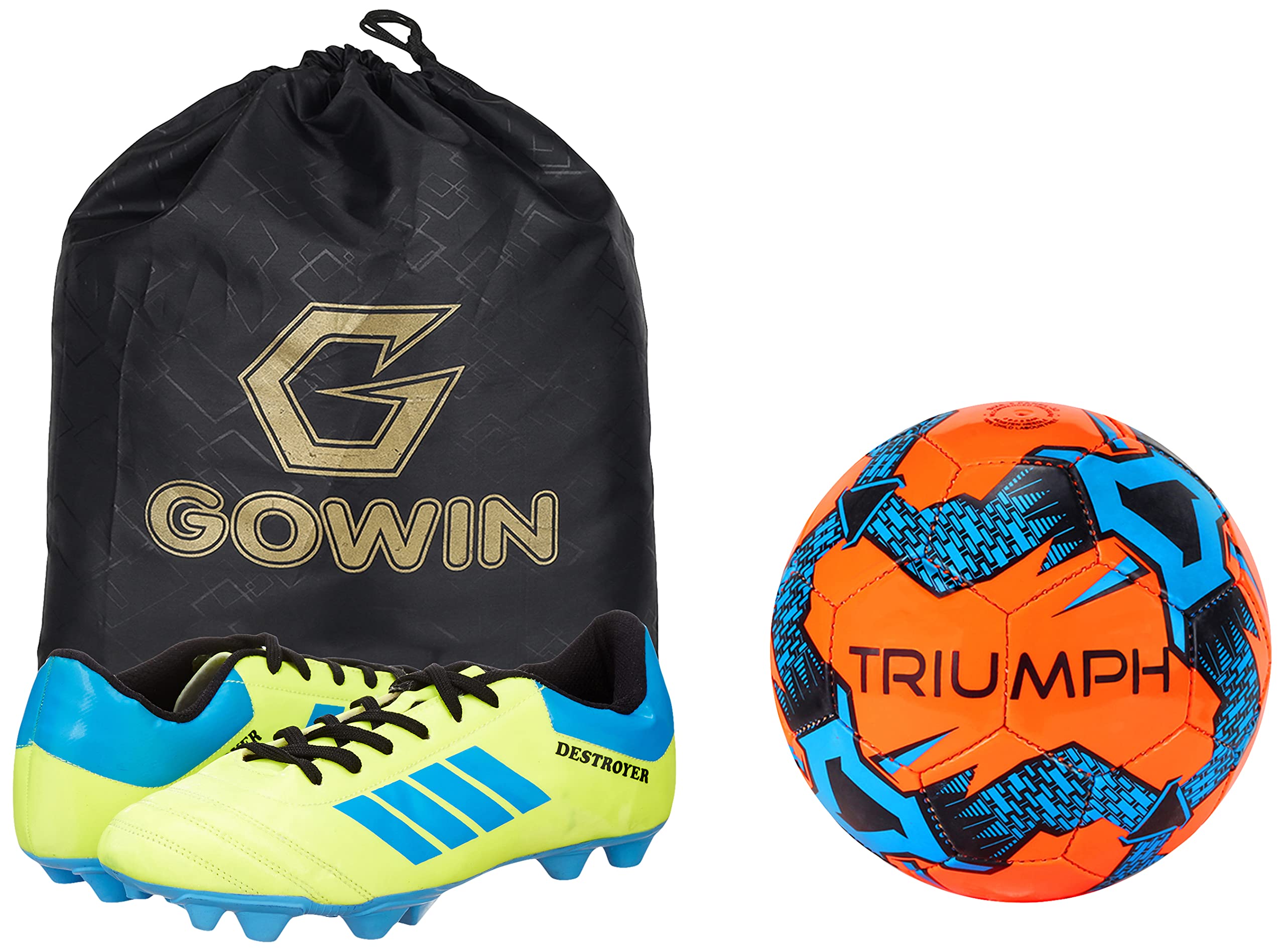 Football Pvc Boss Orange With Gowin Football Shoe Destroyer Cyan Size-8-image-13