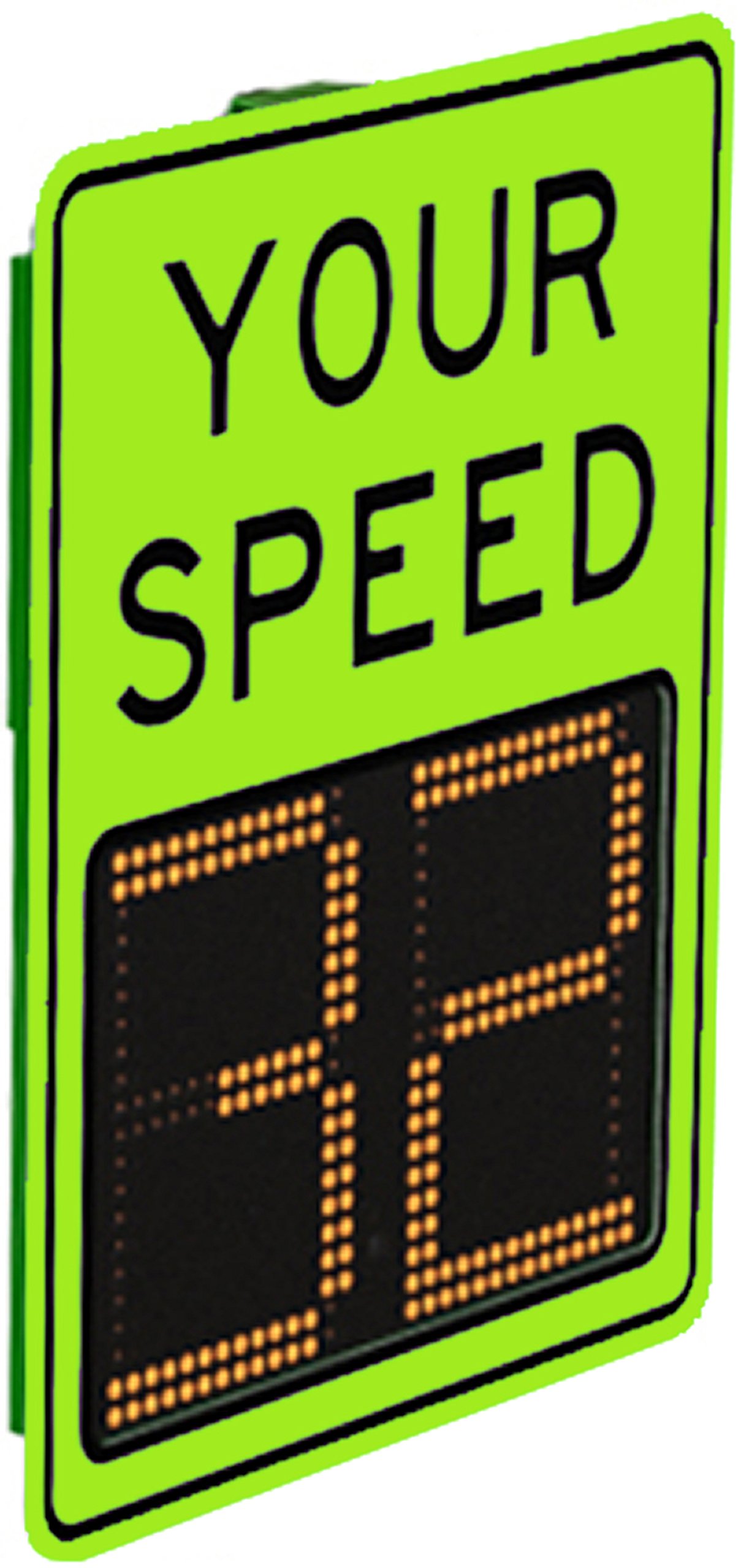 Buy 12" Value Portable Radar Speed Traffic Sign w/30Ah Battery & AC