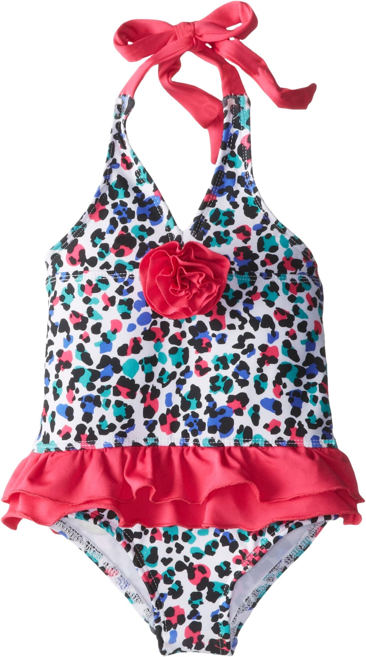Pink Platinum Little Girls' Animal Print One Piece