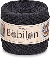 Vista 16 de Hilo de camiseta – 0.197-0.276 in – Cinta de punto para ganchillo, tejido, macramé, manualidades – 328.1 ft / 110 yardas – Hilo de algodón