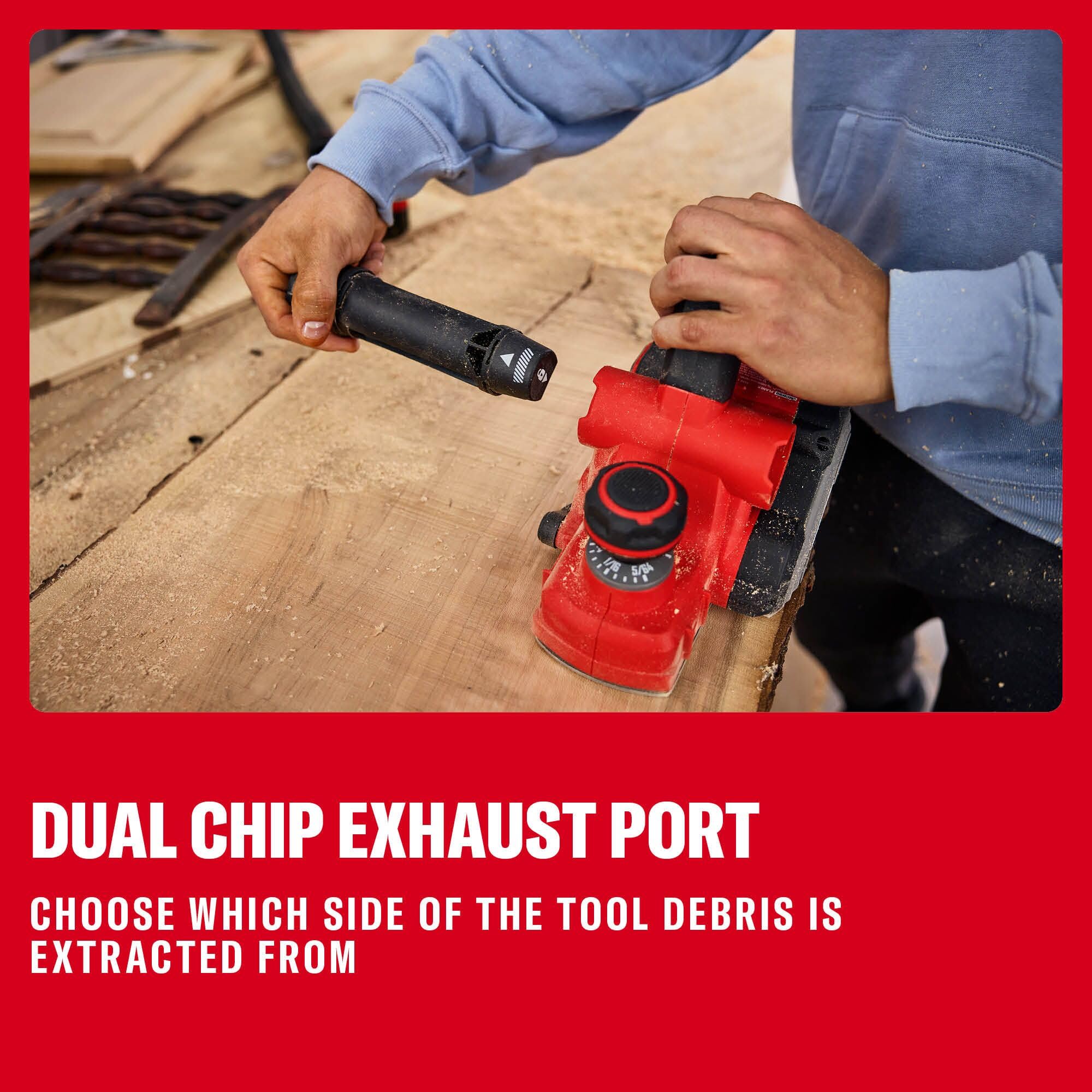 CRAFTSMAN V20 - Cepilladora de mano inalámbrica sin escobillas, 3-1/4 pulgadas, cepilladora de madera de corte rápido con bolsa de polvo, hasta 15,000 RPM, solo herramienta (CMCW350B)