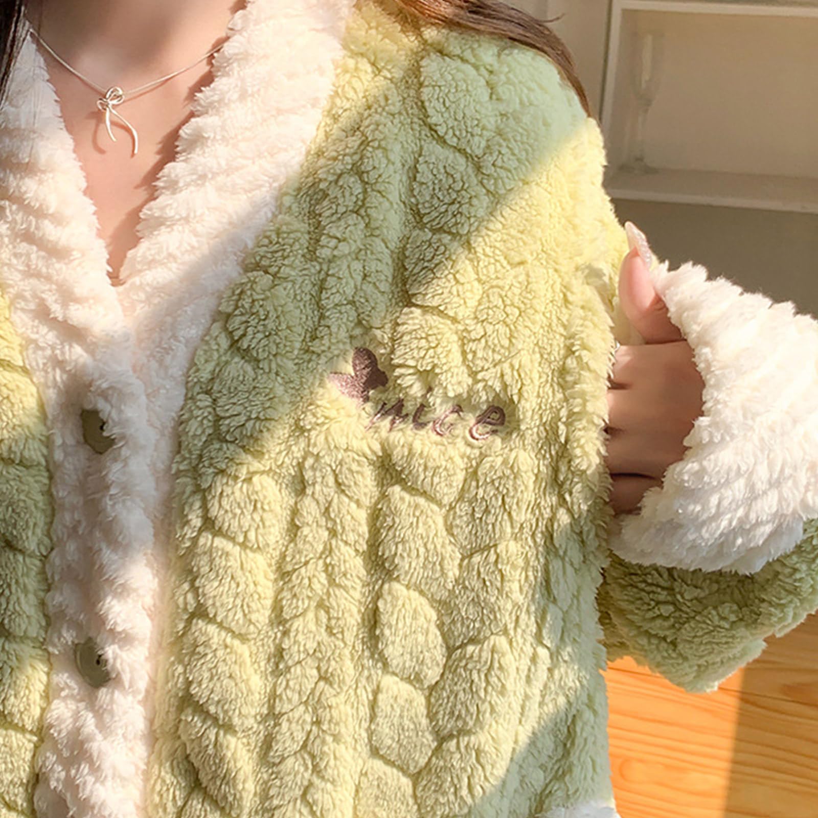 Pijamas de poliéster con cintura elástica para piel sensible y comodidad durante el período de maternidad, pijamas de embarazo