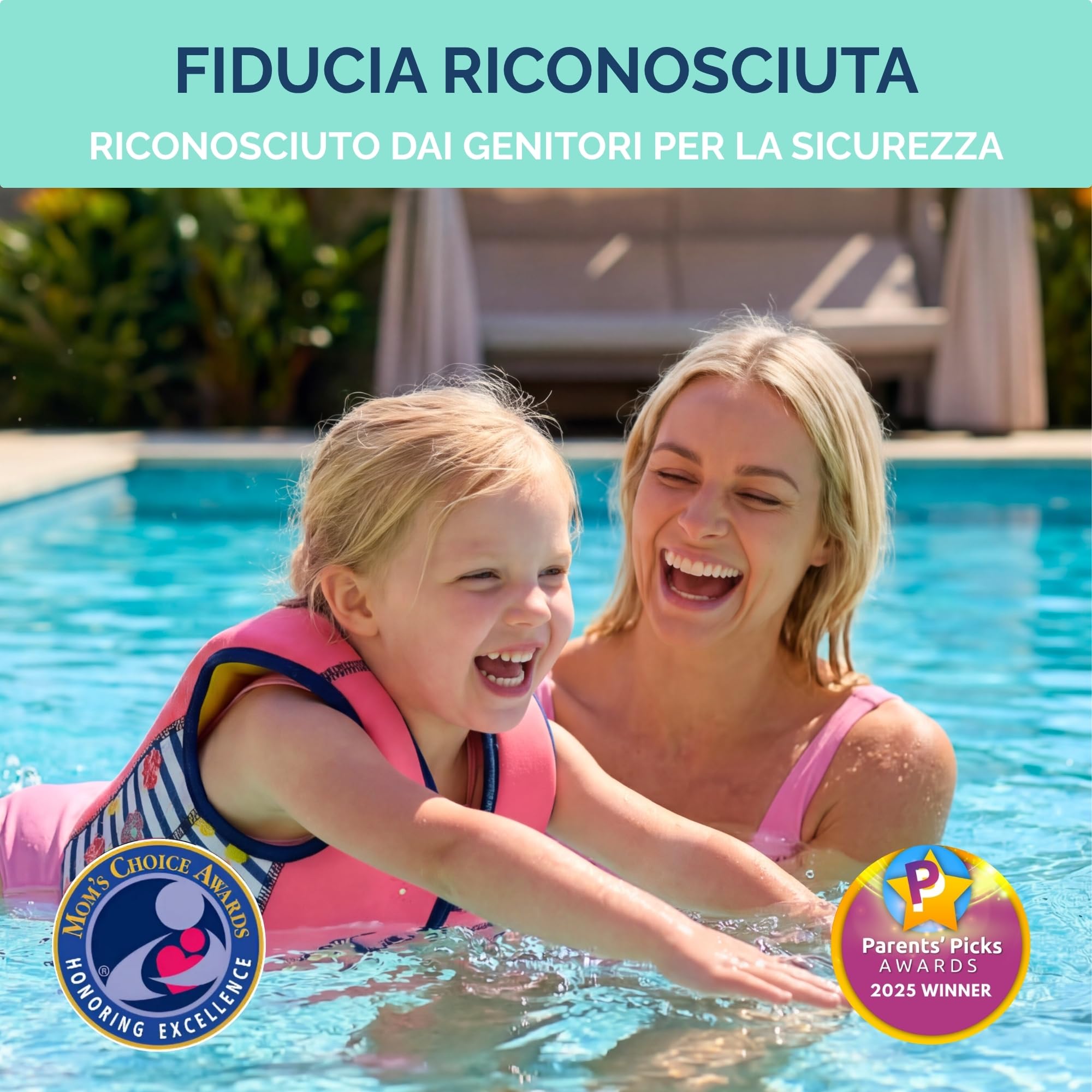Gilet da Nuoto Limmys per Bambini – Sistema di Galleggiamento Regolabile a 8 Pannelli, Certificato CE, Design Premiato, Comfort in Neoprene Morbido, Struttura Resistente, Sacca Inclusa
