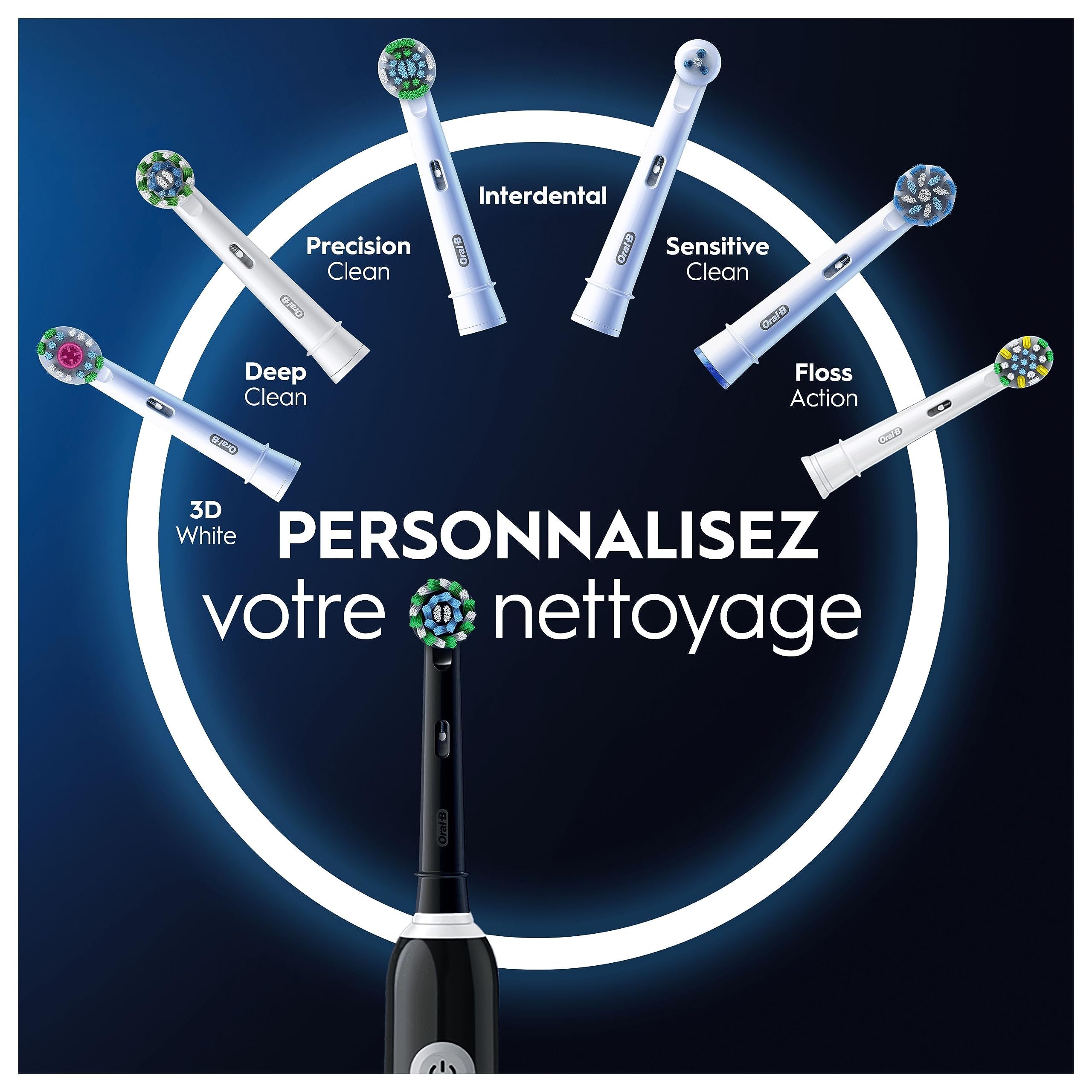 Oral-B Pro Series 1 Spazzolino da denti Elettrico, Nero, 1 Spazzolino da Pulizia 3D, Elimina la Targa, 3 Modalità di Spazzolatura, Timer, 1 Custodia Da Viaggio, Ricaricabile
