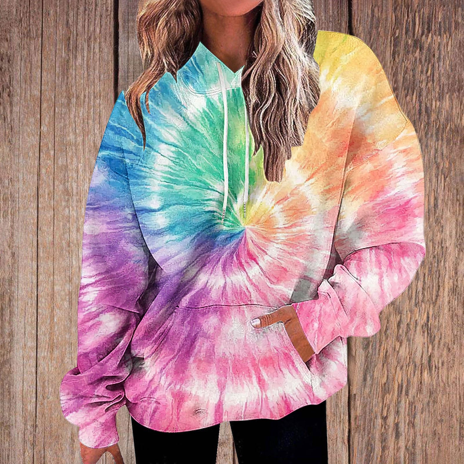 Sweat a Capuche Femme Zippé Sweats Chic Sweat-Shirt avec Poches Outerwear Léger Streetwear Classique aux Couleurs Assorties Veste à Manches Longues Haut Couleur Unie Quotidien Automne Vêtements
