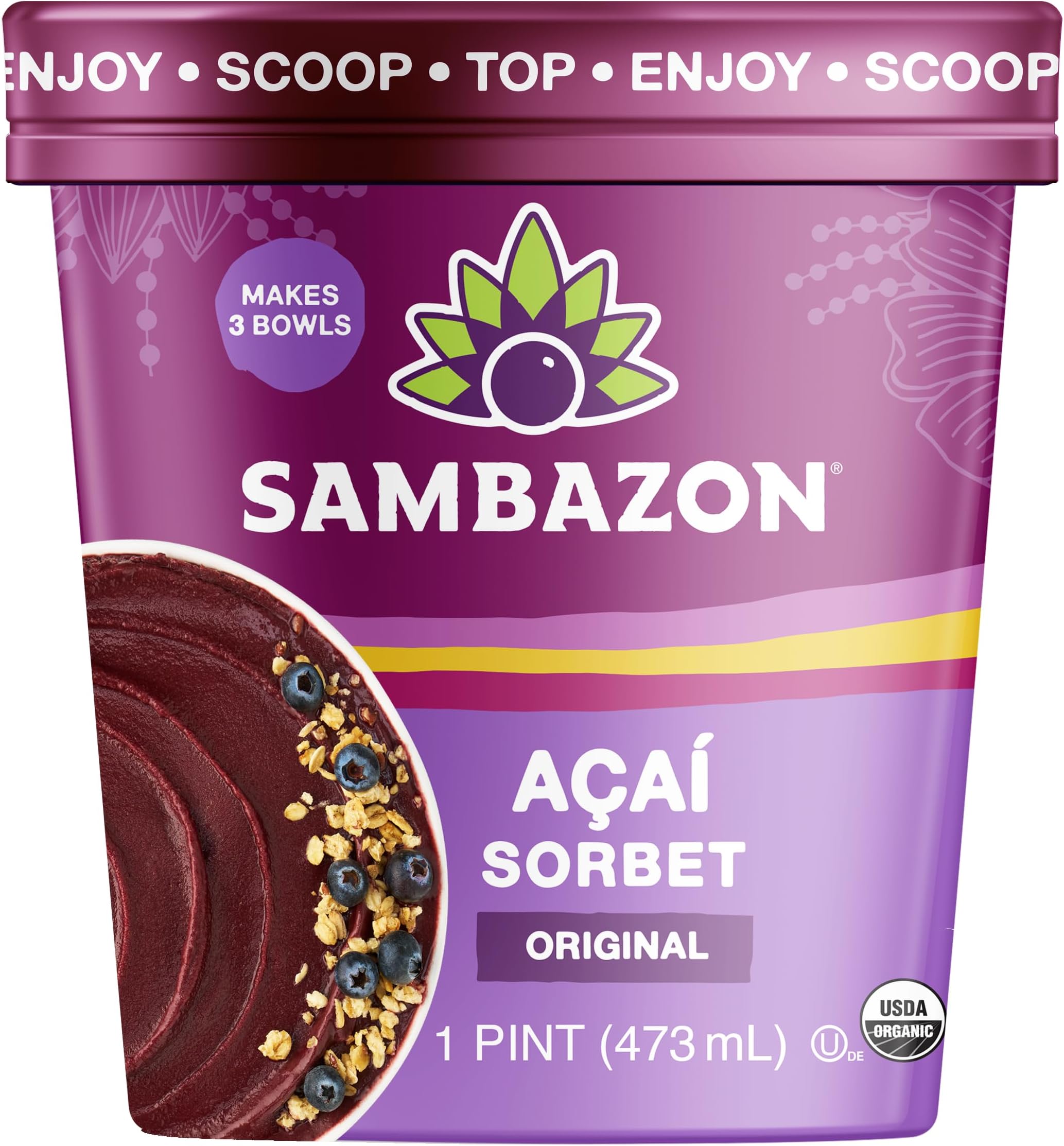Organic Original Açaí Berry Sorbet, 16 Oz