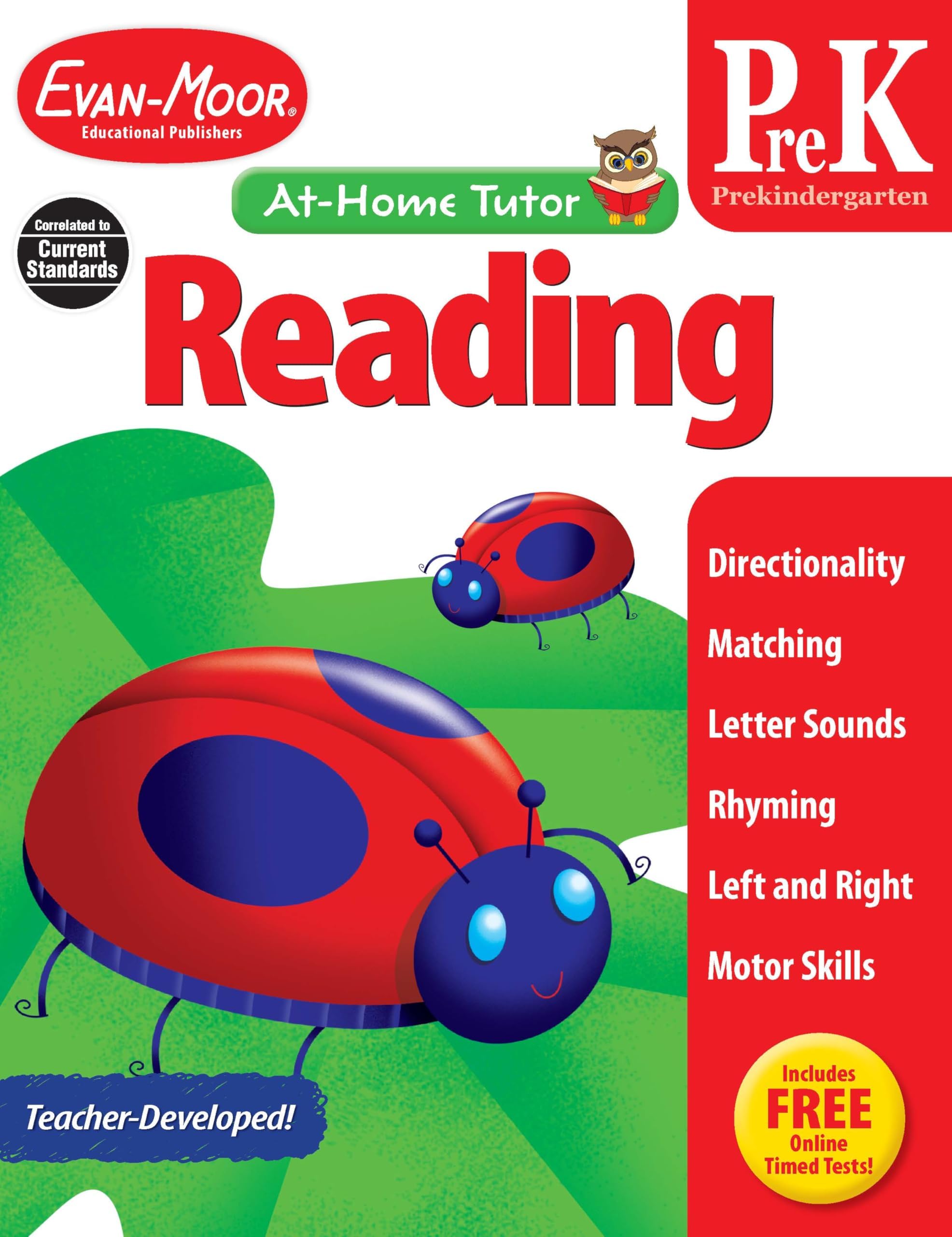 Evan Moor Educational Publishers At Home Tutor Reading, Grade Pre-K