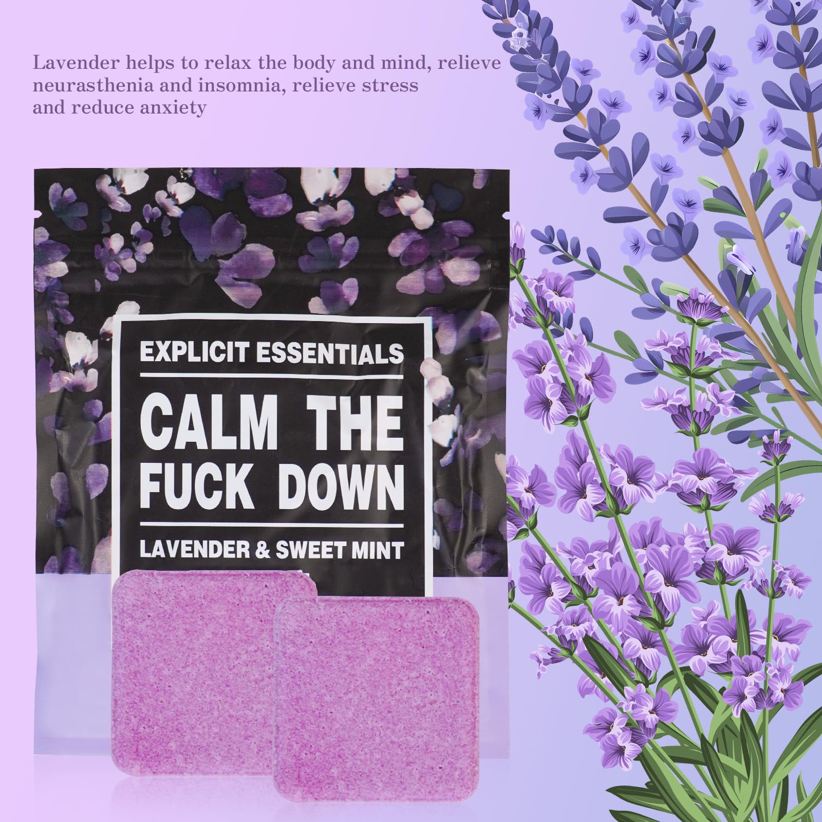 RoseFlower Duschdampfer Shower Steamers, Set mit 4 Natürlichen mit Lavendel/Rosmarin/Eukalyptus/Grapefruit, für Home Spa Aromatherapie, Jubiläumsgeschenk