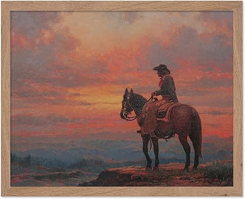 Miniatura 61 de Poster Master Póster vintage de paisaje – Póster de vaquero – Arte del Oeste – Diseño de pared del salvaje oeste – Regalo para hombres y mujeres –