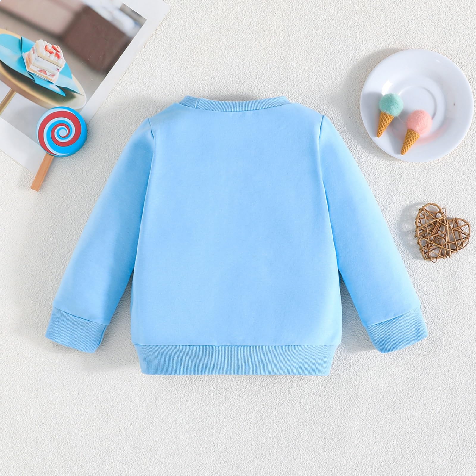 Kunyeah Sweat Shirt d'anniversaire pour Petit garçon T-Shirt à Manches Longues Enfant Broderie Lettres Pull-Over Vêtement pour Tout Petit