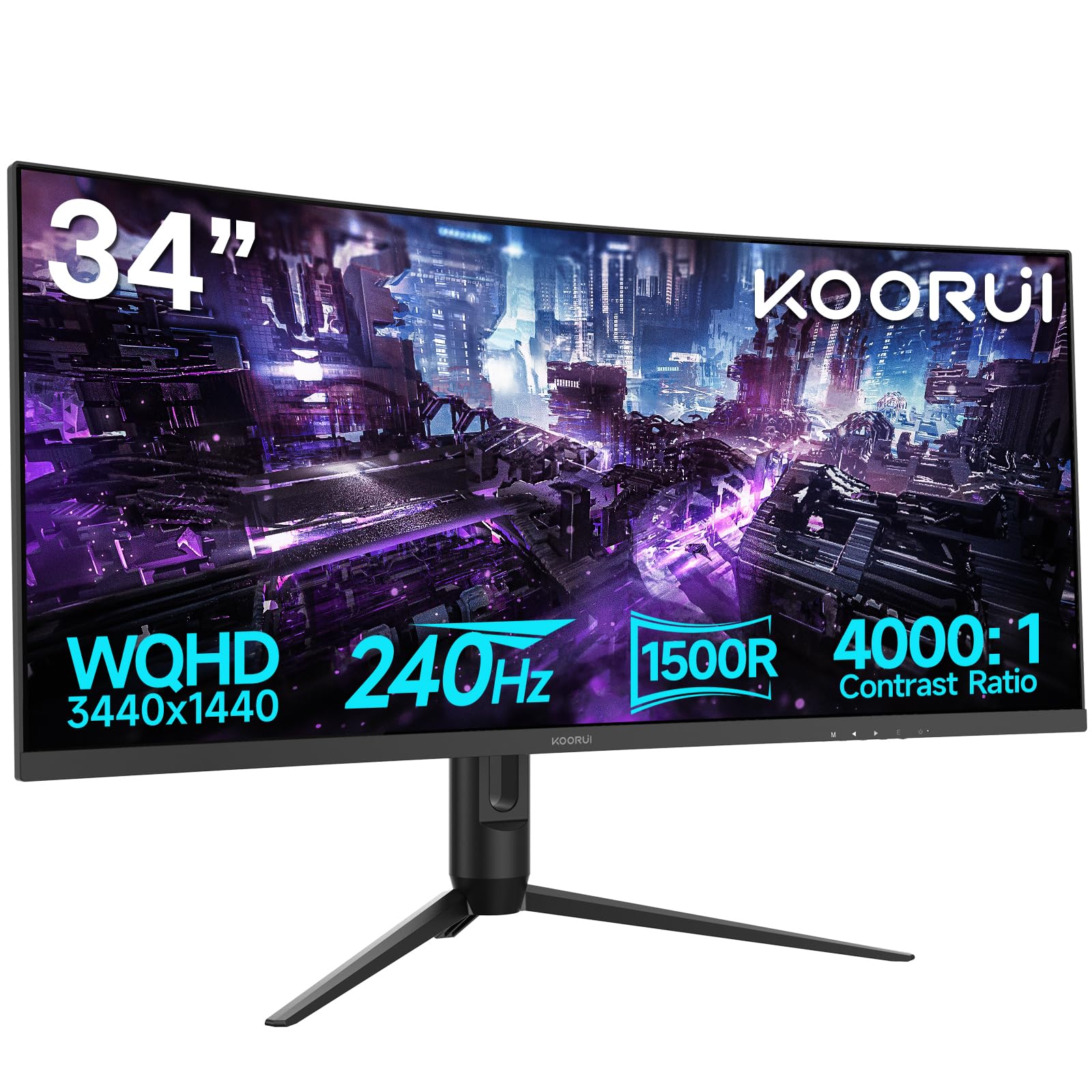 34インチ KOORUI 湾曲ゲーミングモニター3440x1440 Amazon.com: KOORUI 34 inch Ultrawide Curved Gaming Monitor 240Hz
