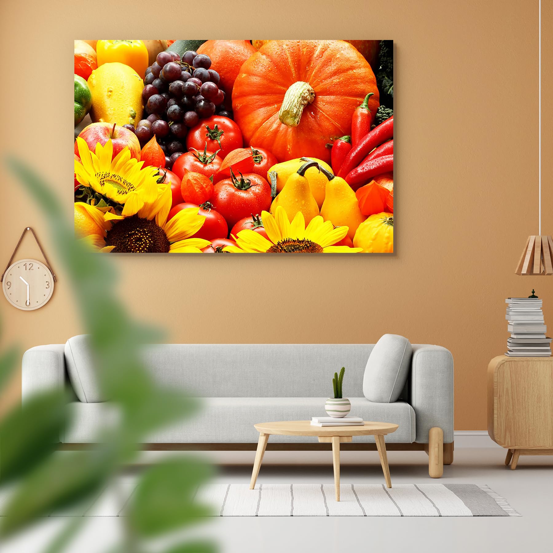 Pitaara Box Veggies Fruits & Flowers | Peel & Stick Vinyl Wall Sticker for Bedroom & Living Room | 48.1 x 32 inch (122 x 81 cms) (B071JVCS57) Amazon Price History, Amazon Price Tracker