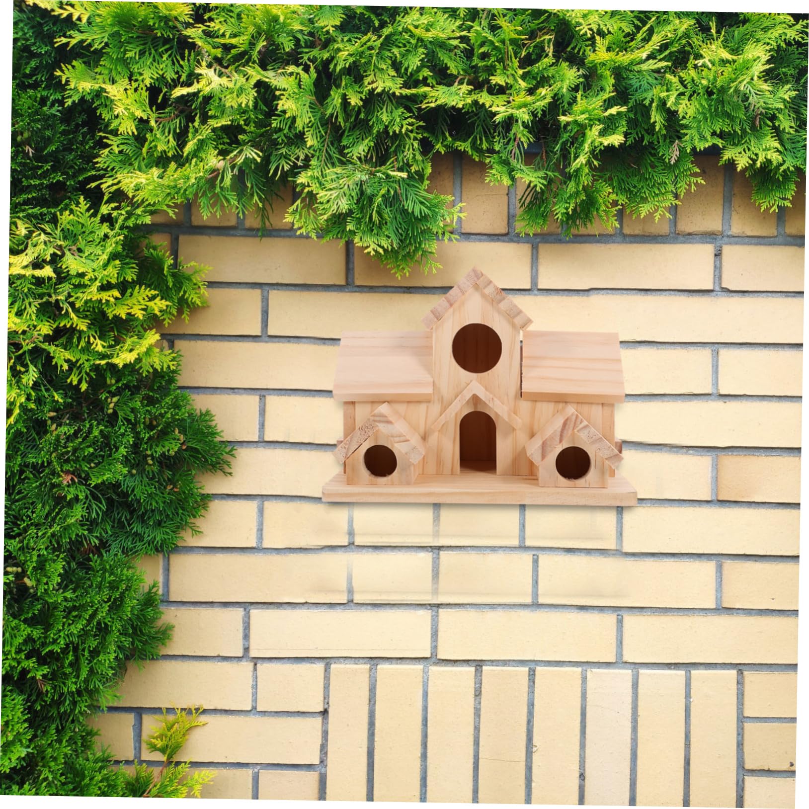 Generico Casetta per Colibrì in Legno per Esterni Nido per Uccelli Spazio per Fringuelli Casetta Decorativa per Uccelli da Giardino