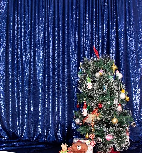 Miniatura 7 de SquarePie - Cortina de lentejuelas con 2 paneles sin costuras, fondo para fotografías de boda, fiesta o Navidad