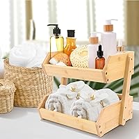 Vista 8 de GET SORTED Paquete de cesta de frutas de bambú de 2 y 3 niveles