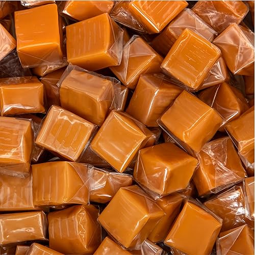Caramelos en cubos de caramelo – Paquete a granel de 2 libras (alrededor de 135 unidades) – Cuadrados cremosos clásicos – Envueltos individualmente