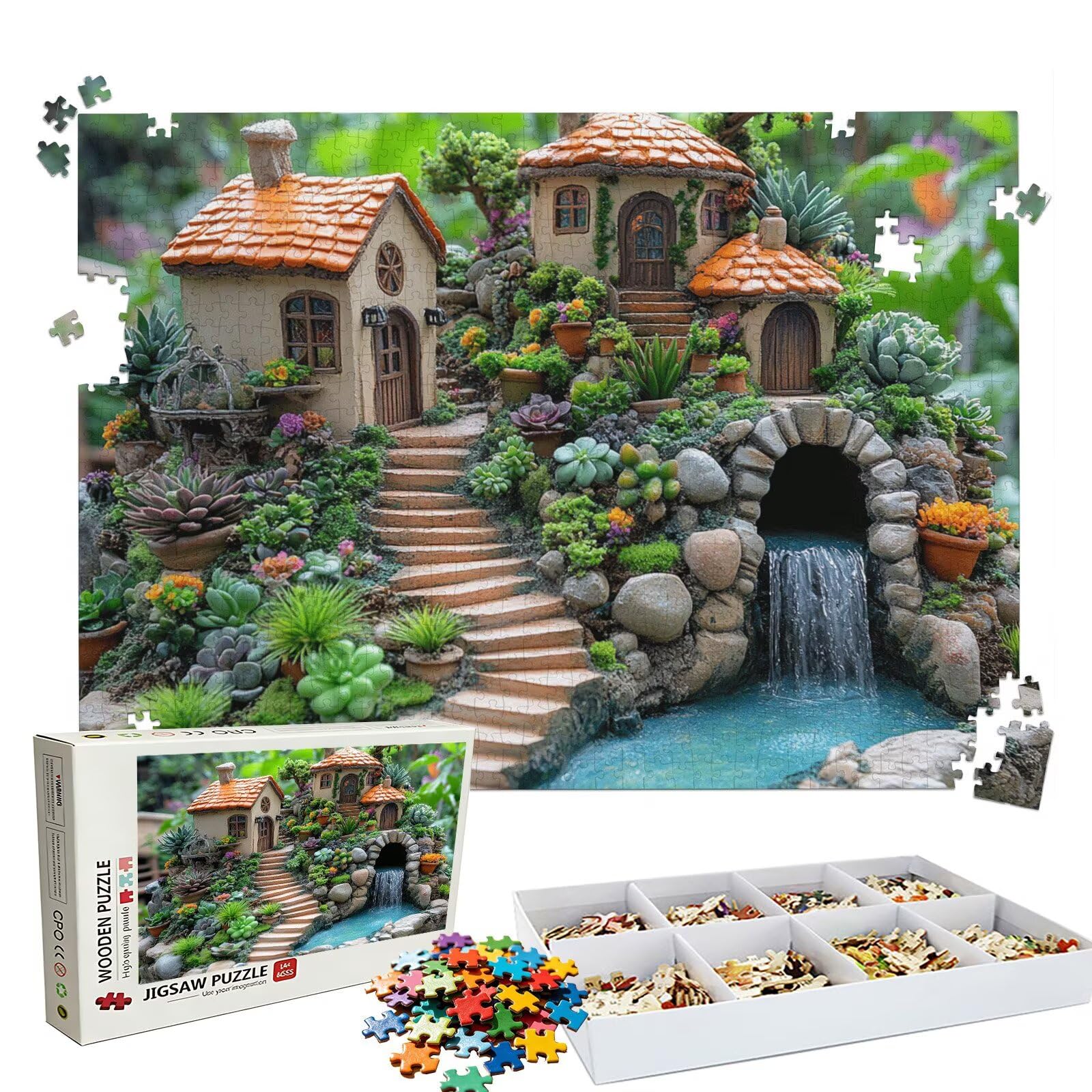Puzzle paesaggio Autunno, Puzzle Adulti 3000 pezzi, Puzzles Legno con Squisita Scatola di Imballaggio, Rompicapo per Esperti con Incastro Perfetto, Stampa Alta Definizione, Regalo per Adulti W3H-860