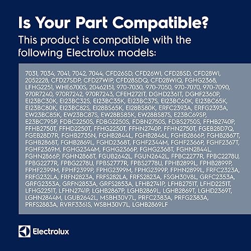 Miniatura 6 de Electrolux 241778307 Junta de puerta para refrigeradores, gris