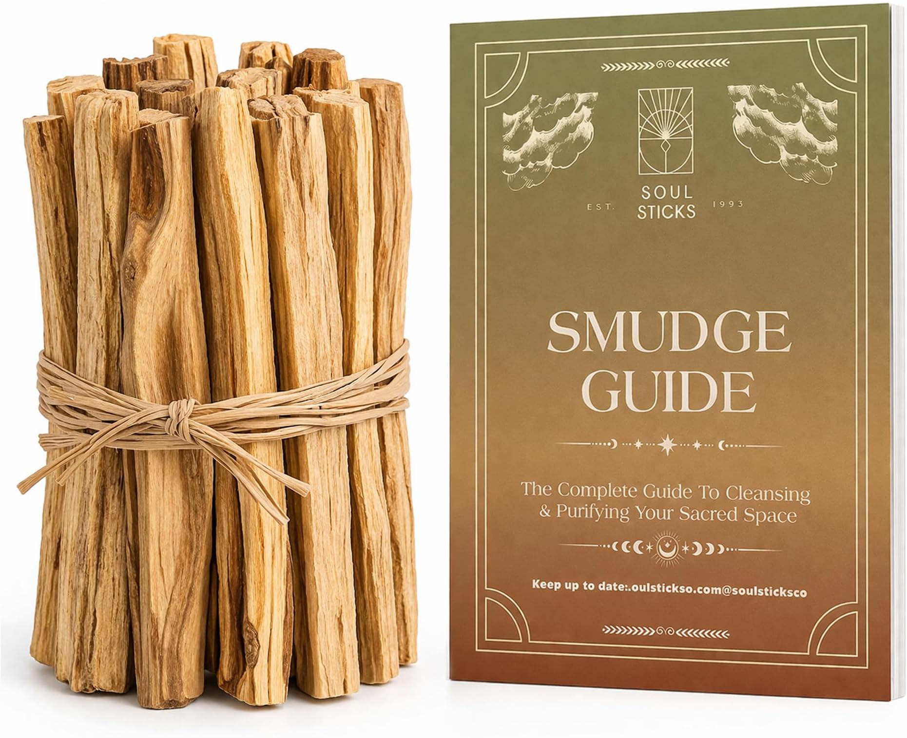 Ancientveda Palo Santo Sticks Premium Grade from Peru, Sacred Wood for Smudging, Meditation, Cleansing & Yoga (12 Pack)