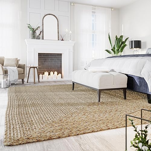 Miniatura 3 de BELLEZE Alfombra moderna de color liso para interiores y exteriores, alfombra decorativa para patio, sala de estar o cocina, estilo bohemio de lujo