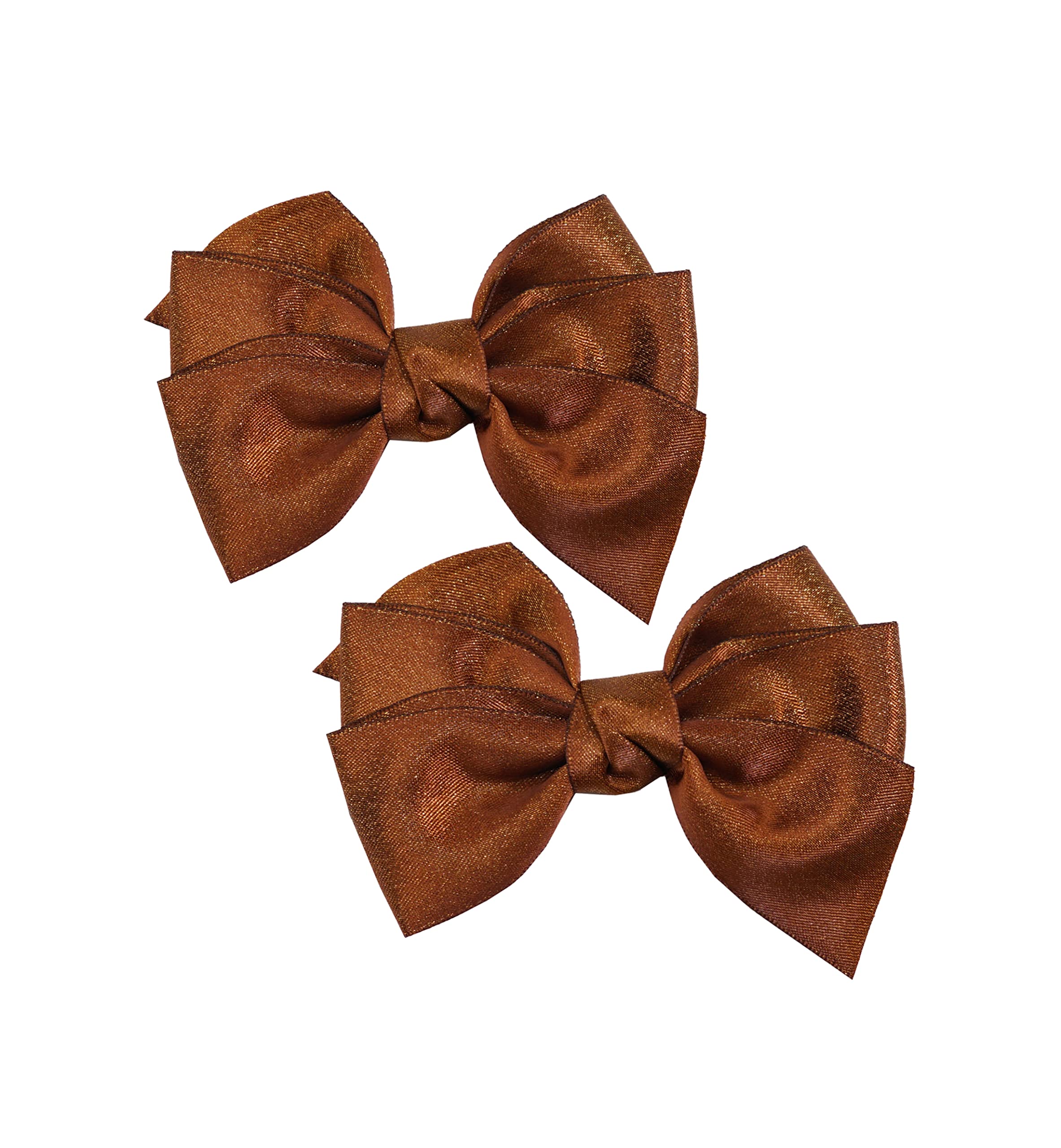 Baby Hair Clips, Matte Bows hair accessory, Hair Pins for Infant Toddler Girl's Fine Hair.(F30) (Brown)