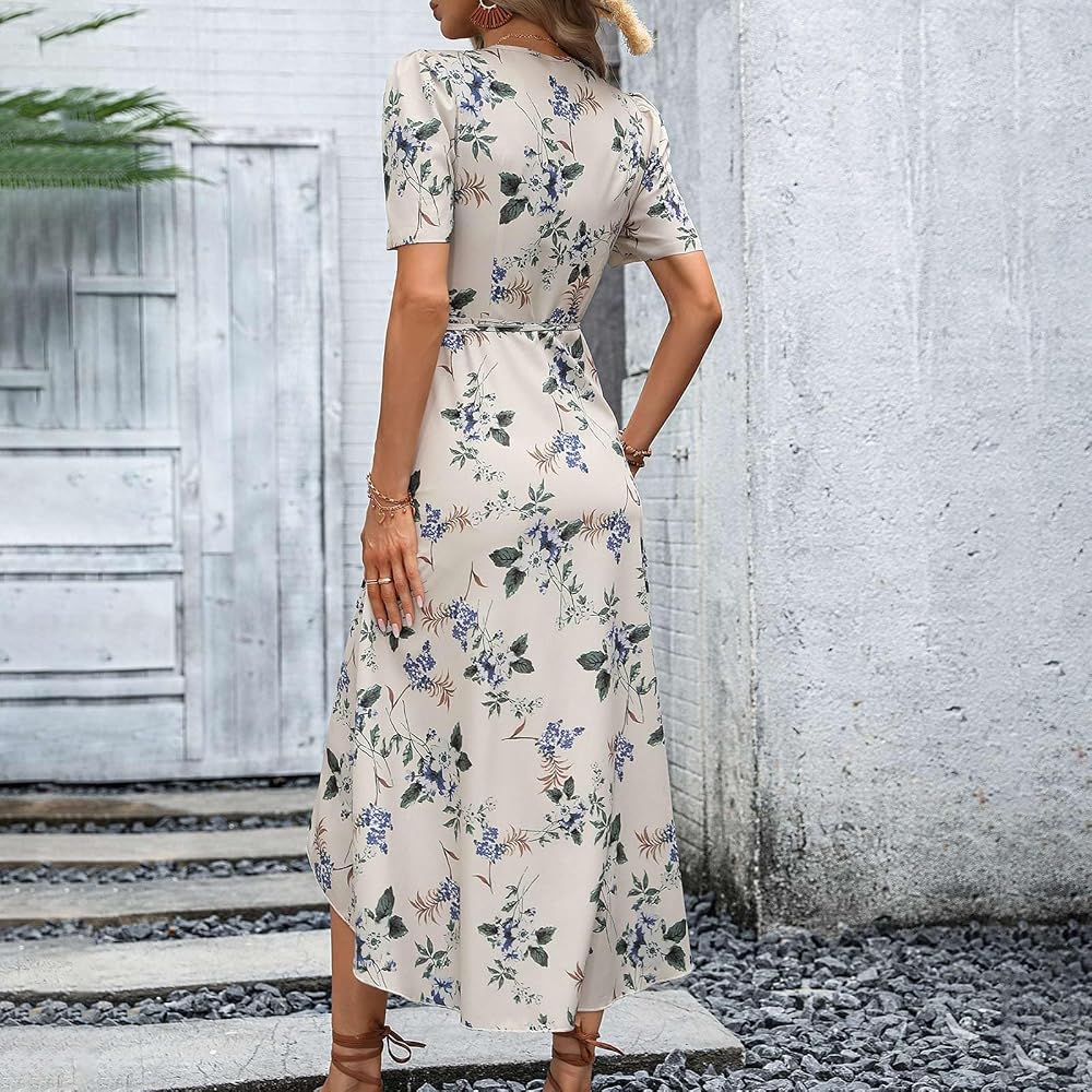 Patron De Couture Robe D'été Burda 8046 - Tailles Misses 6 à 18 (32-44 EU) - Modèle Col V Ou Sans Manches