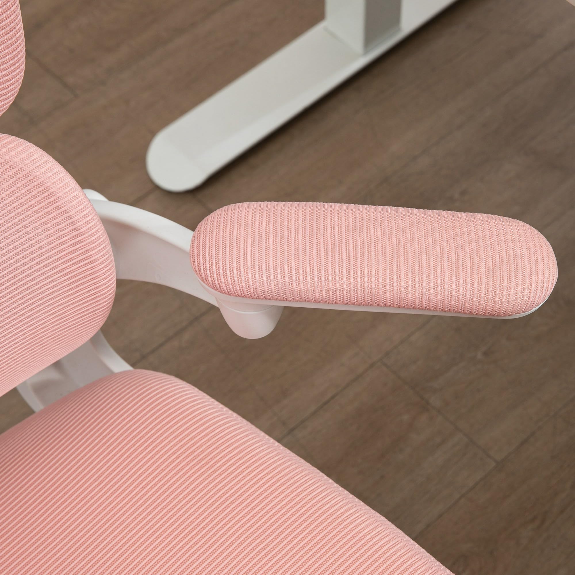 Vinsetto Silla de Oficina Basculante Reposacabezas 62x58x120-133 cm Rosa