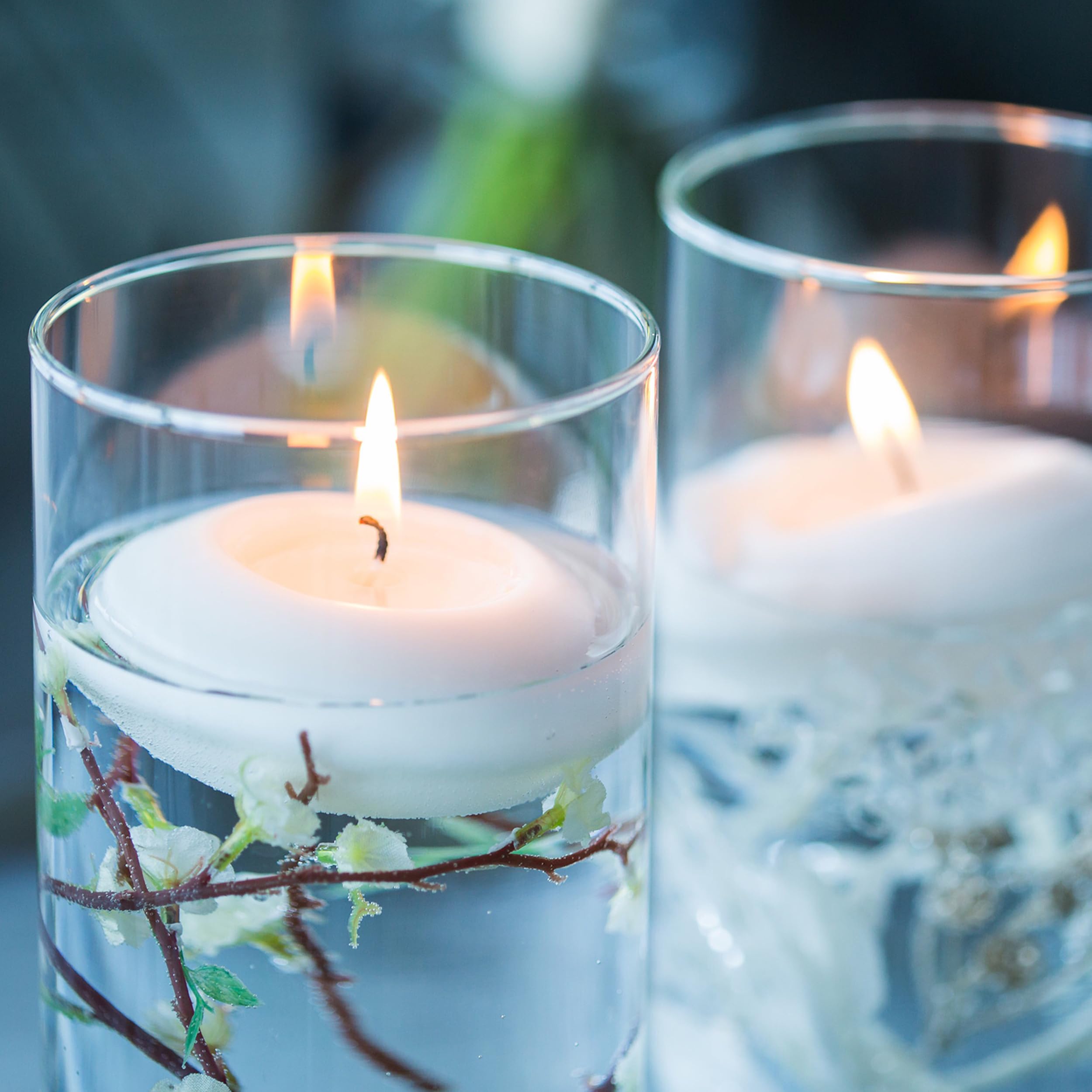 12 Candele Galleggianti Bianche Non Profumate - Durata 4 Ore, Ideali Per Centrotavola E Eventi - Foto 10