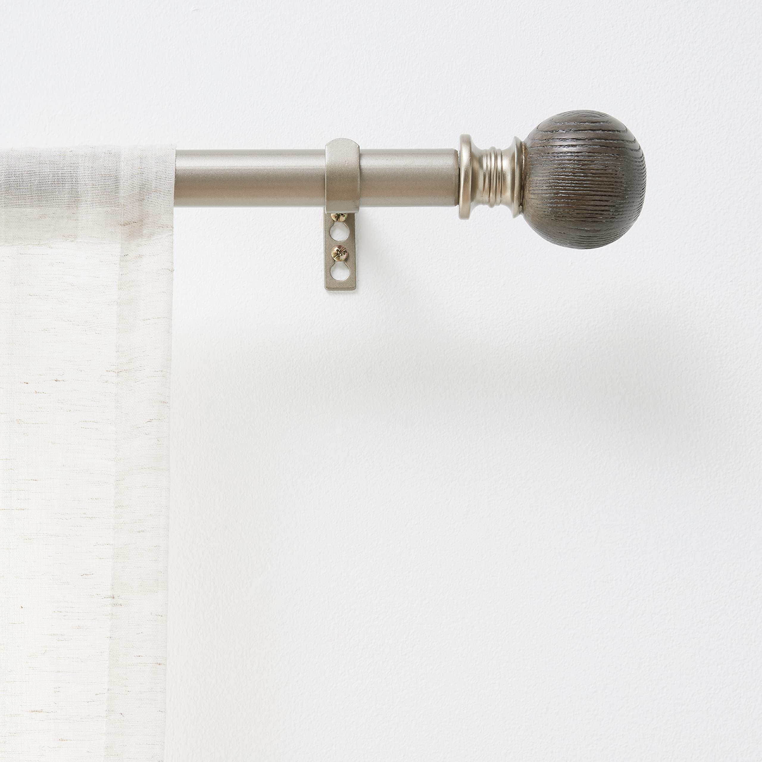 Home Décor Int'l Premium Forged Ball Drapery Rod Set, 66