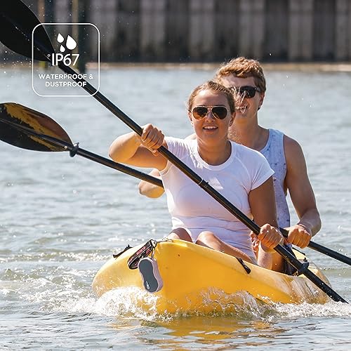 Vista 11 de Altec Lansing Baby Boom XL - Altavoz Bluetooth impermeable, altavoz inalámbrico y portátil para viajes y uso al aire libre, graves profundos y Azul