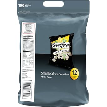 Smartfood Popcorn, White Cheddar, 0.625oz Bags (10 pack)