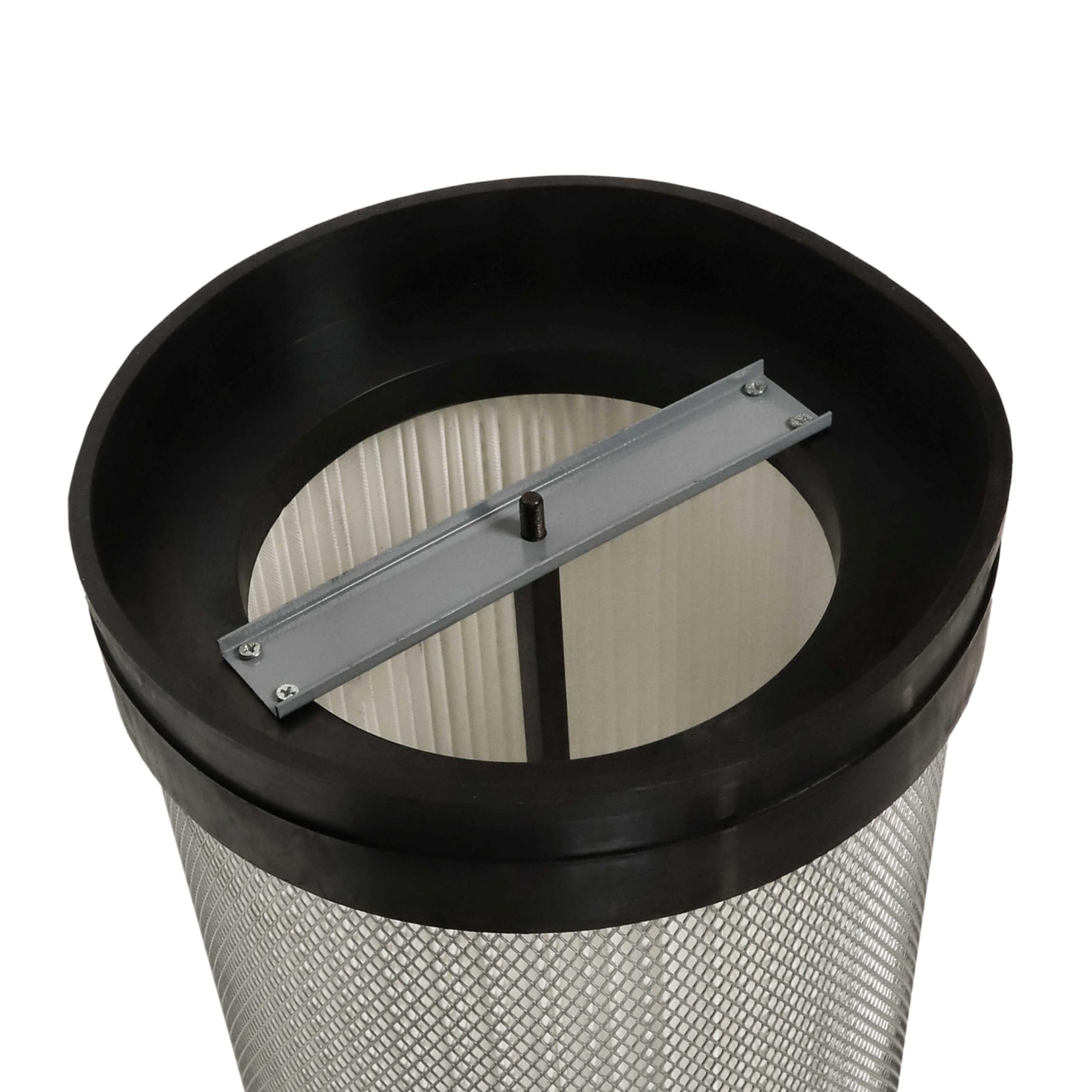 vhbw 2x Feinstaubfilter Ersatz für Holzmann ABSFF850 für Absauganlage | Feinstaub-Filterpatrone mit Reinigungsbürste