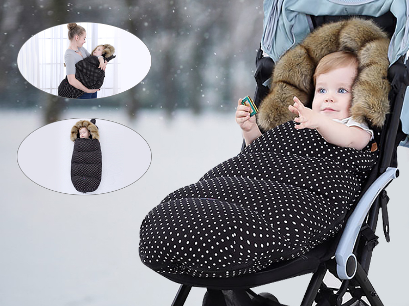 Sacco A Pelo Per Passeggino Invernale - Antivento E Morbido Per Neonati 0-3 Anni - Foto 3