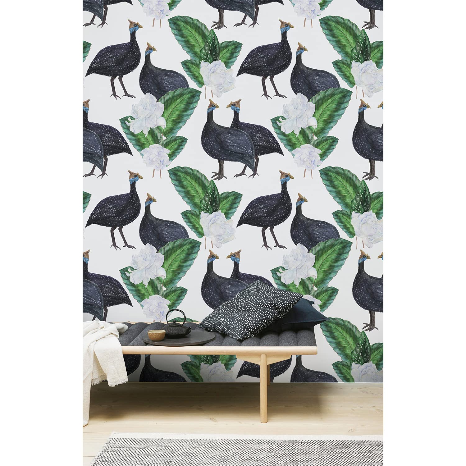 Papier peint mural poulettes en guinée 250x250cm pour masquer les défauts