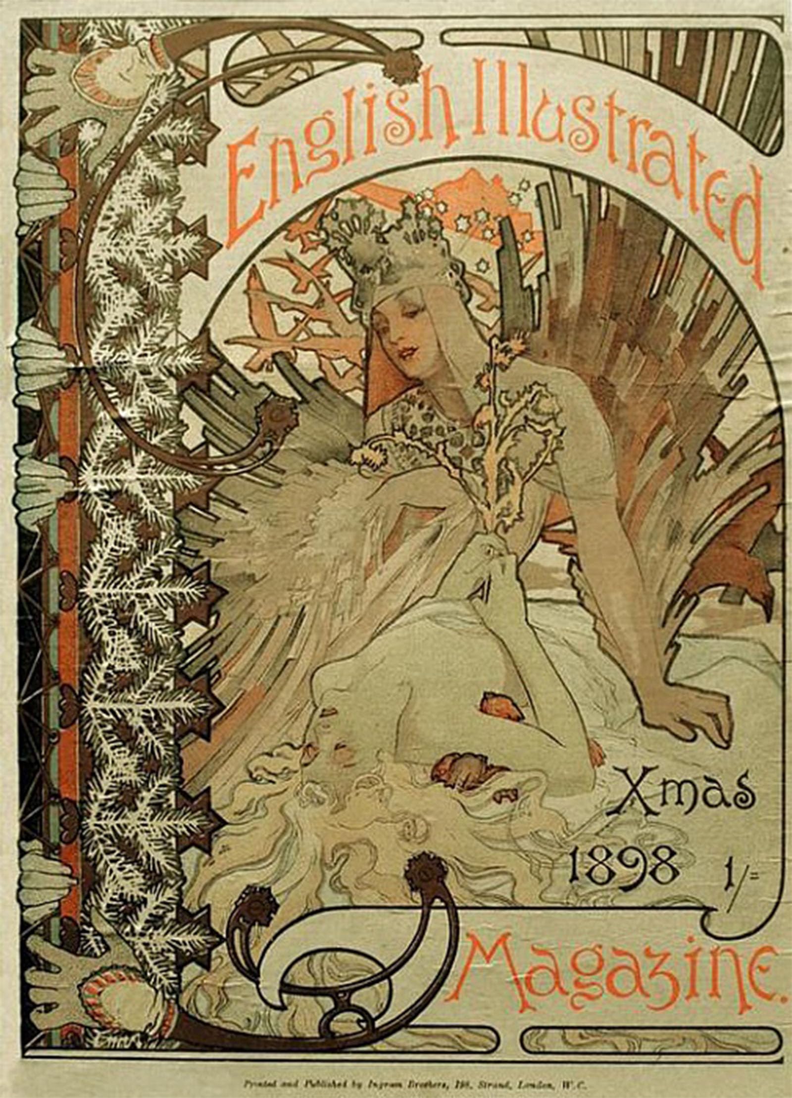 HRJUBWREE Oil Painting Prints on Canvas Painting Picture Death of the Bride of Hasanaga by Alphonse Mucha Artwork Canvas Prints for Home Decor 60x90cm