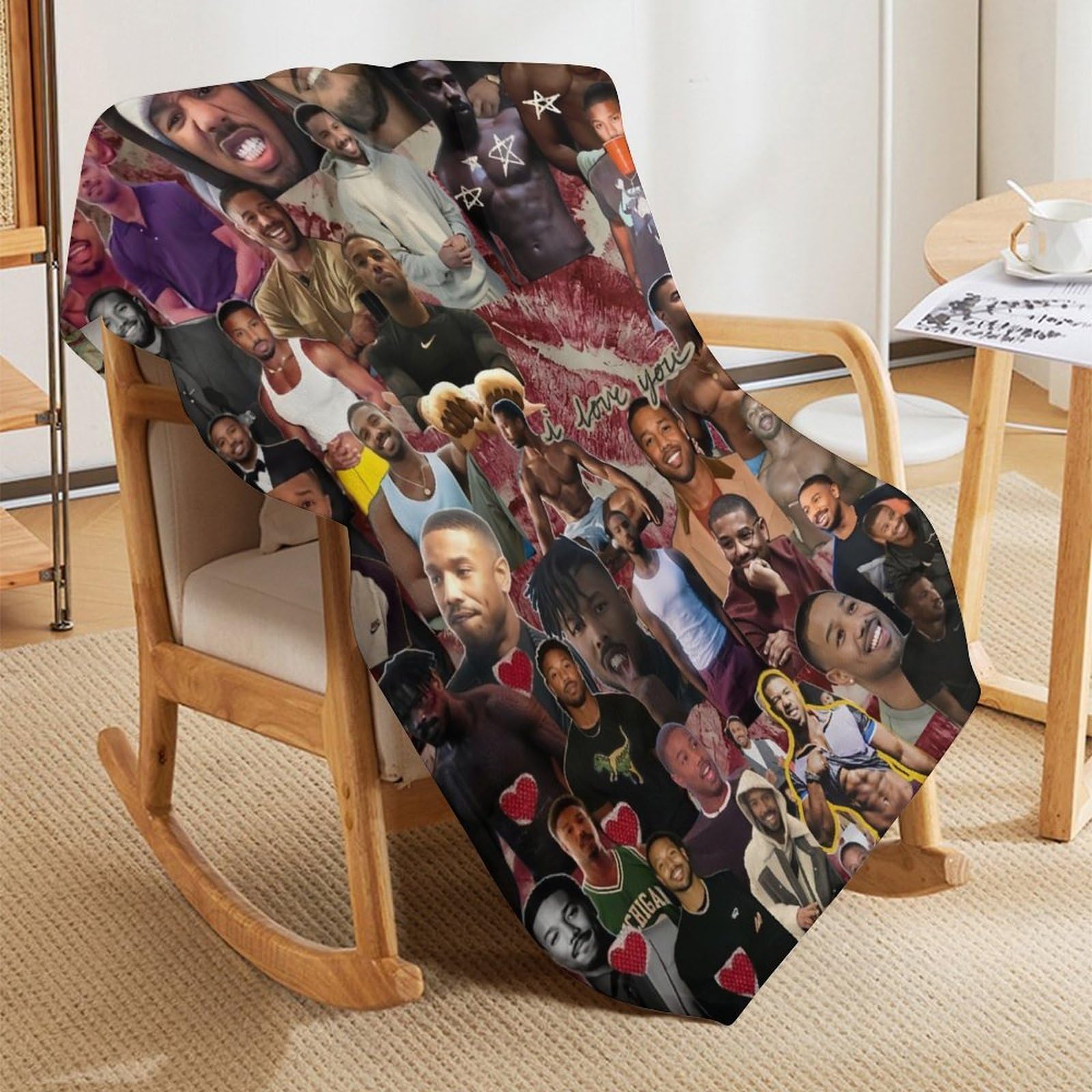 Amazon.com: BCNVMPP Super Soft Flannel Michael b Jordan Blanket