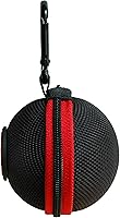 Vista 4 de Sport – Rojo – Negro – Estuche de bola con clip para fijación de bolas de taco, bolas de billar, bolas de entrenamiento a tu bolsa de taco