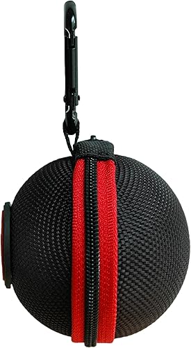 Miniatura 4 de Sport  Rojo  Negro  Estuche de bola con clip para fijación de bolas de taco, bolas de billar, bolas de entrenamiento a tu bolsa de taco con diseño