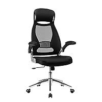 SONGMICS OBN86BK Sedia Ufficio Poltrona Girevole e Regolabile