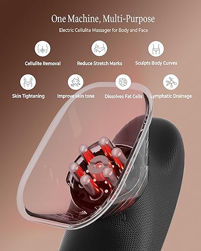 Miniatura 5 de Máquina de escultura corporal 3 en 1 para removedor de celulitis, herramienta eléctrica de masaje para piernas, vientre, estómago, brazos, grasa,