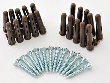 DIY Window Security Bars Pack of 6 Items (20mm x 800mm, White)